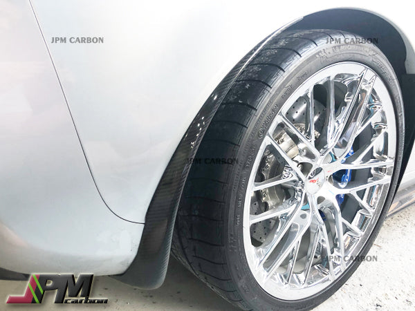 [JPMCarbon] Carbon Side Rear Fender Guard Mud Flaps Fits For 2005-2013 Chevrolet Corvette C6 Z06 ZR1