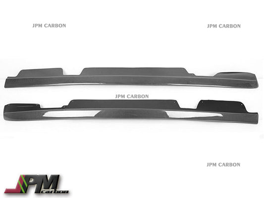 Z06 Style Carbon Fiber Side Skirt Add-on Lips & Mud Flaps Fits For 2005-2013 Chevrolet Corvette C6 Z06 ZR1 Only