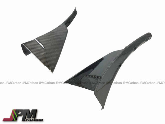 [JPMCarbon] Carbon Fiber Tow Sides Winglets Fits For 2014-2019 Chevrolet Corvette C7 w/ Replica ZR1 Bumper