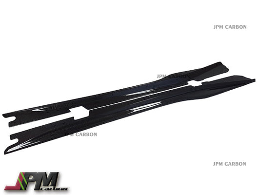 [JPMCarbon] JPM R1 Fiber Side Skirt Add-on Lips Fits For 2014-2019 Chevrolet Corvette C7 All Models Only