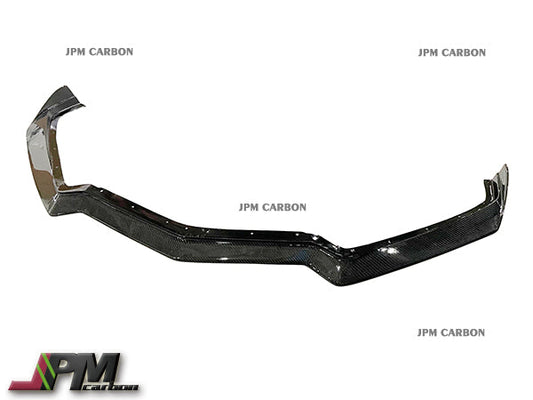 5VM Style Carbon Fiber Front Bumper Add-on Lip Fits For 2020-2025 Chevrolet Corvette C8 Stingray & Z51  Only
