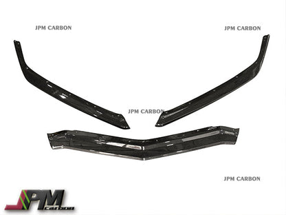 Z51 Style Carbon Fiber Front Bumper Add-on Lip Fits For 2020-2025 Chevrolet Corvette C8 Stingray & Z51  Only