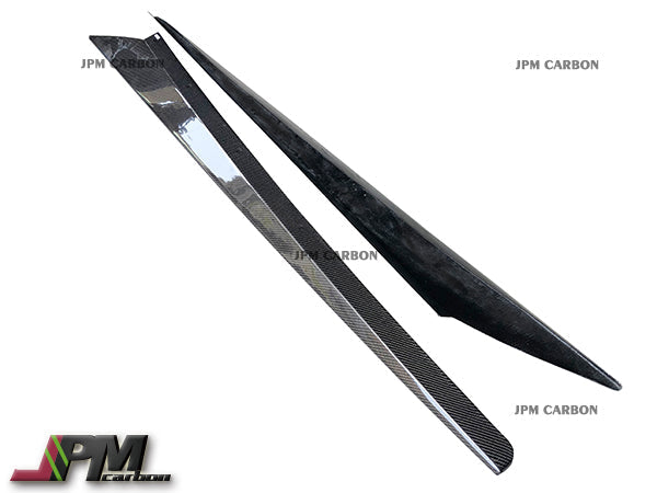 [JPMCarbon] OEM Style Carbon Fiber Side Skirt Add-on Covers Fits For 2020-2025 Chevrolet Corvette C8 Stingray & Z51  Only