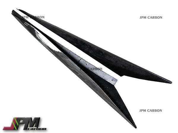 [JPMCarbon] OEM Style Carbon Fiber Side Skirt Add-on Covers Fits For 2020-2025 Chevrolet Corvette C8 Stingray & Z51  Only