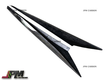 [JPMCarbon] OEM Style Carbon Fiber Side Skirt Add-on Covers Fits For 2020-2025 Chevrolet Corvette C8 Stingray & Z51  Only