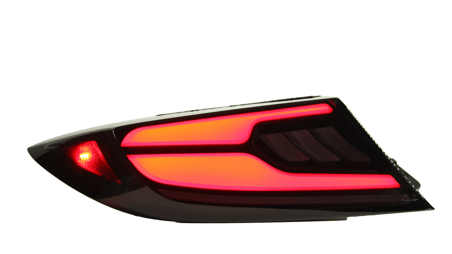 OLM Raiden LED Taillights (Clear Lens/Red Bar) - 2022+ GR86 / BRZ