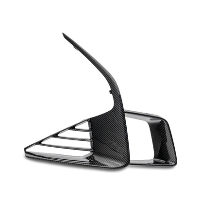 2025-2026 Cadillac CT5-V Blackwing Front Side Outer Grilles Pre Preg Gloss Carbon Fiber Pair