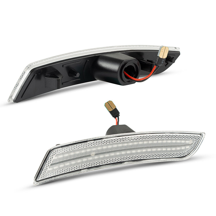 2016-2025 Chevrolet Camaro Clear White LED Side Markers Set