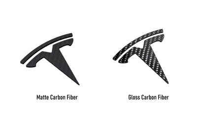TESLA Matte Carbon Fiber Emblem Logo for Model 3 & Y Hood +Trunk Letter Accessories