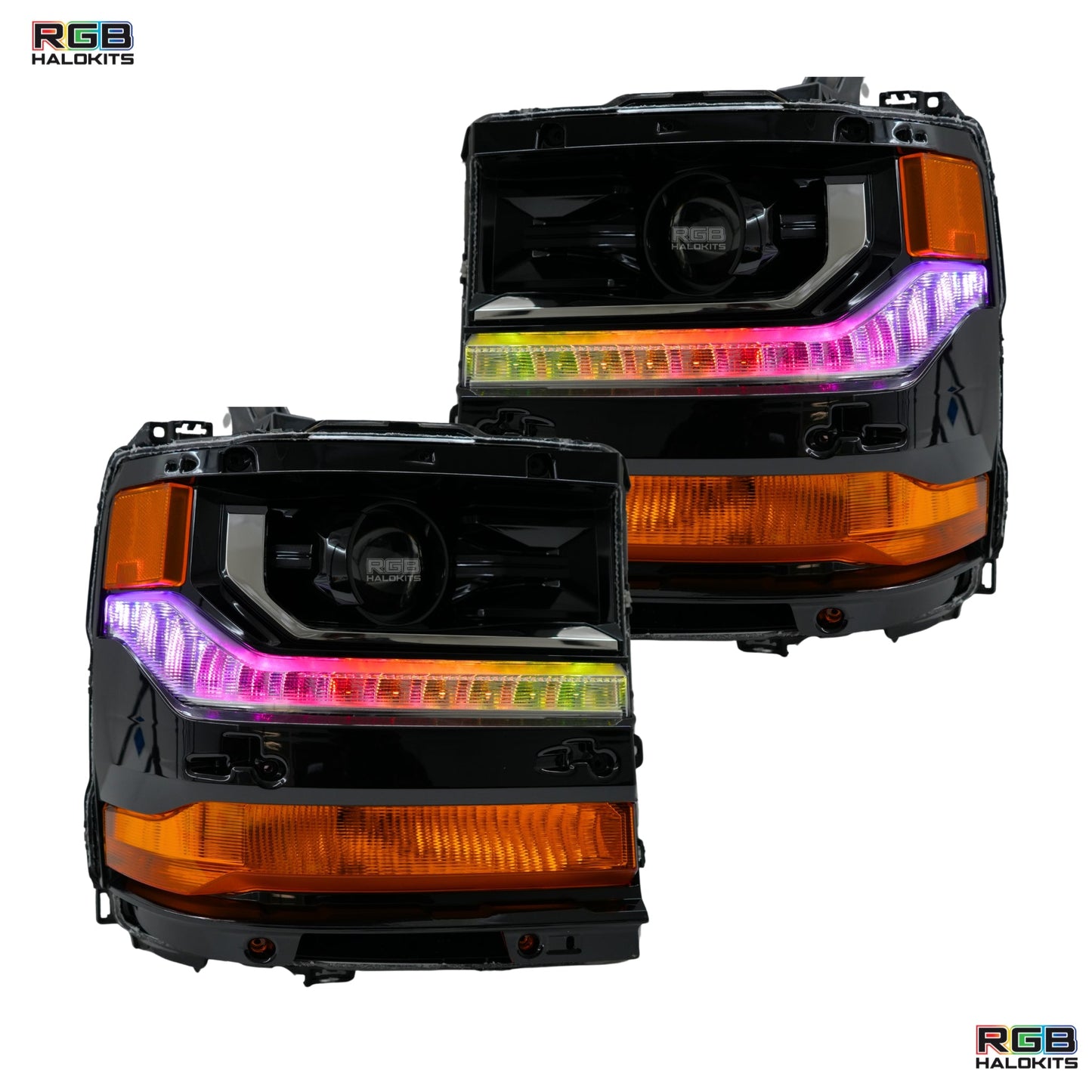 Chevrolet Silverado Multicolor Flow Series DRL Boards (2016-2018)
