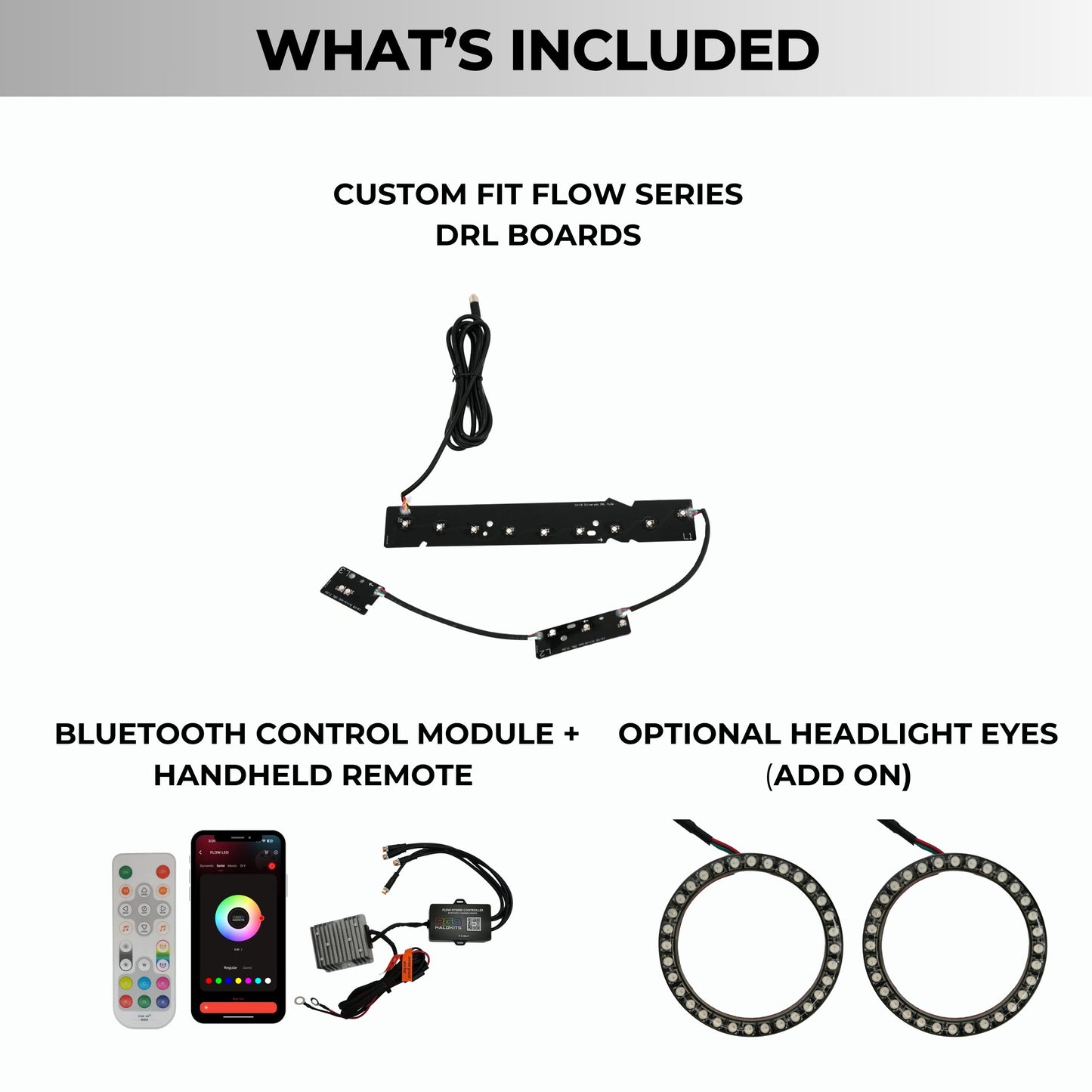 Chevrolet Silverado Multicolor Flow Series DRL Boards (2016-2018)