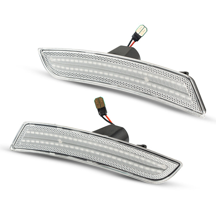2016-2025 Chevrolet Camaro Clear White LED Side Markers Set