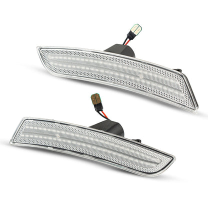 2016-2025 Chevrolet Camaro Clear White LED Side Markers Set
