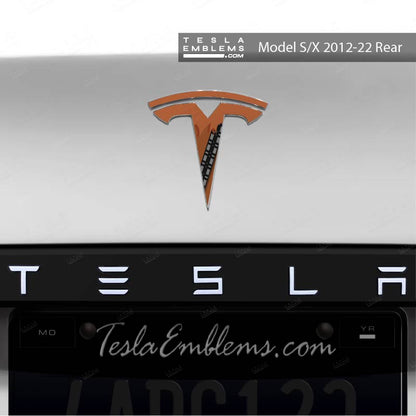Wookie Tesla Emblem Decals (Front + Back) | Model S
