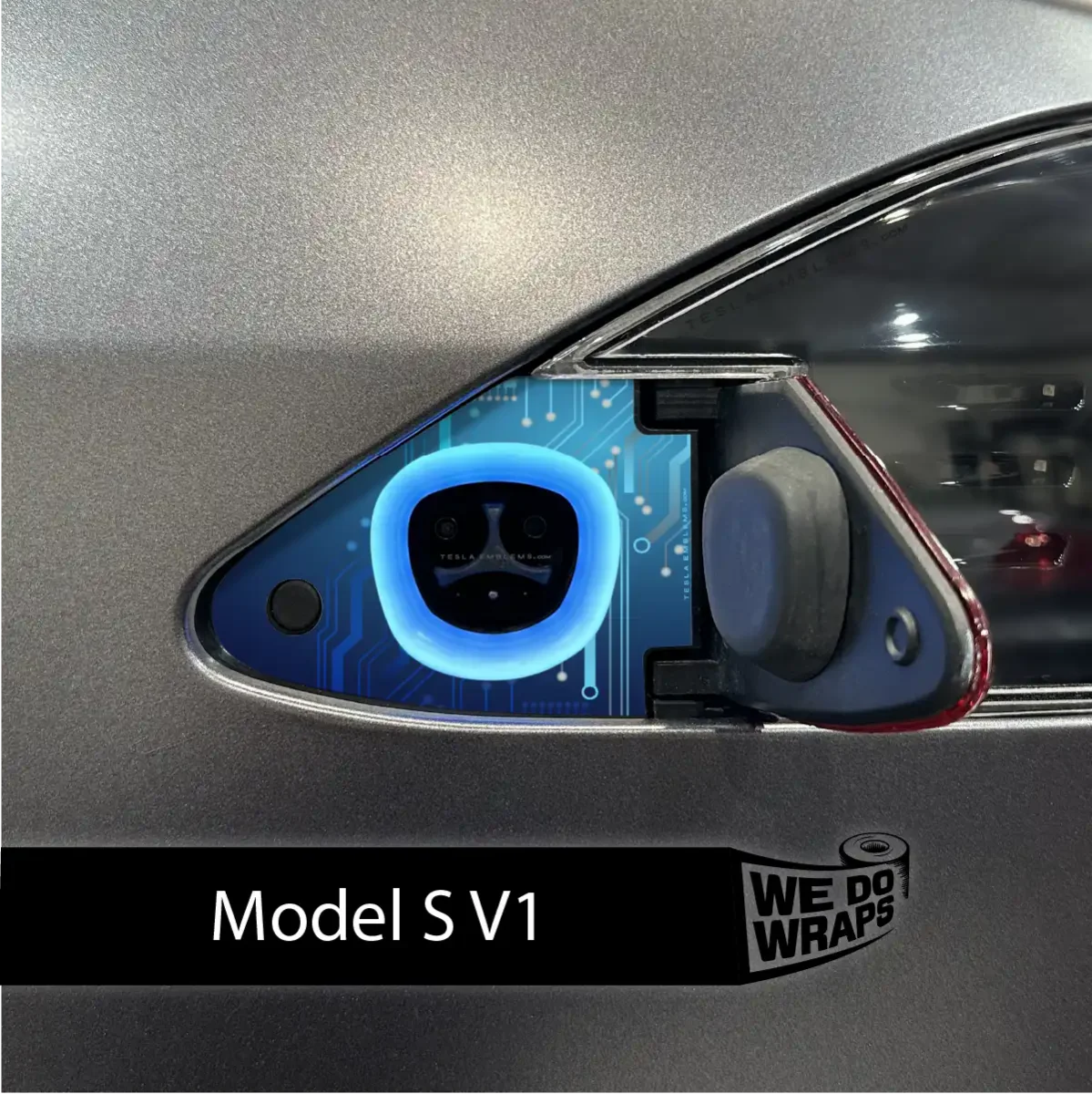 Circuit Blues Tesla Charge Port Wrap | Model S