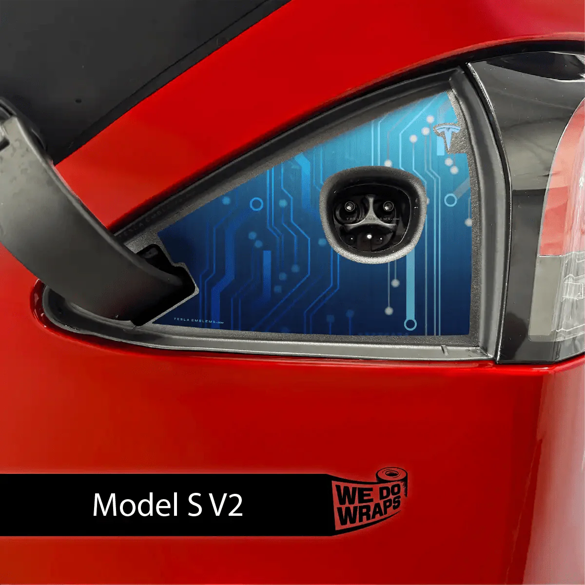 Circuit Blues Tesla Charge Port Wrap | Model S
