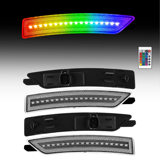 2024-2026 Ford Mustang S650 RGB Clear LED Side Markers