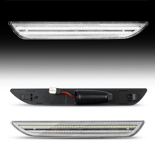 2015-2023 Mustang S550 Clear White LED Side Marker