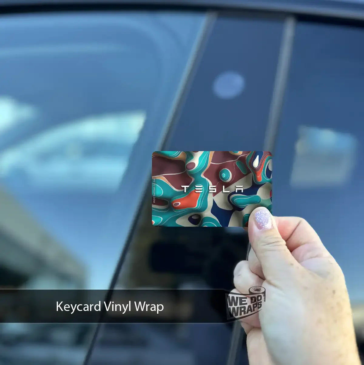 Colorful Topography | NFC Key Card Wrap