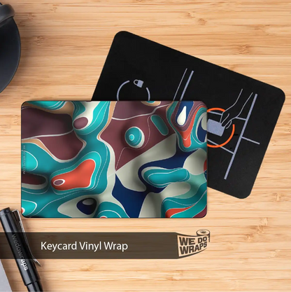 Colorful Topography | NFC Key Card Wrap