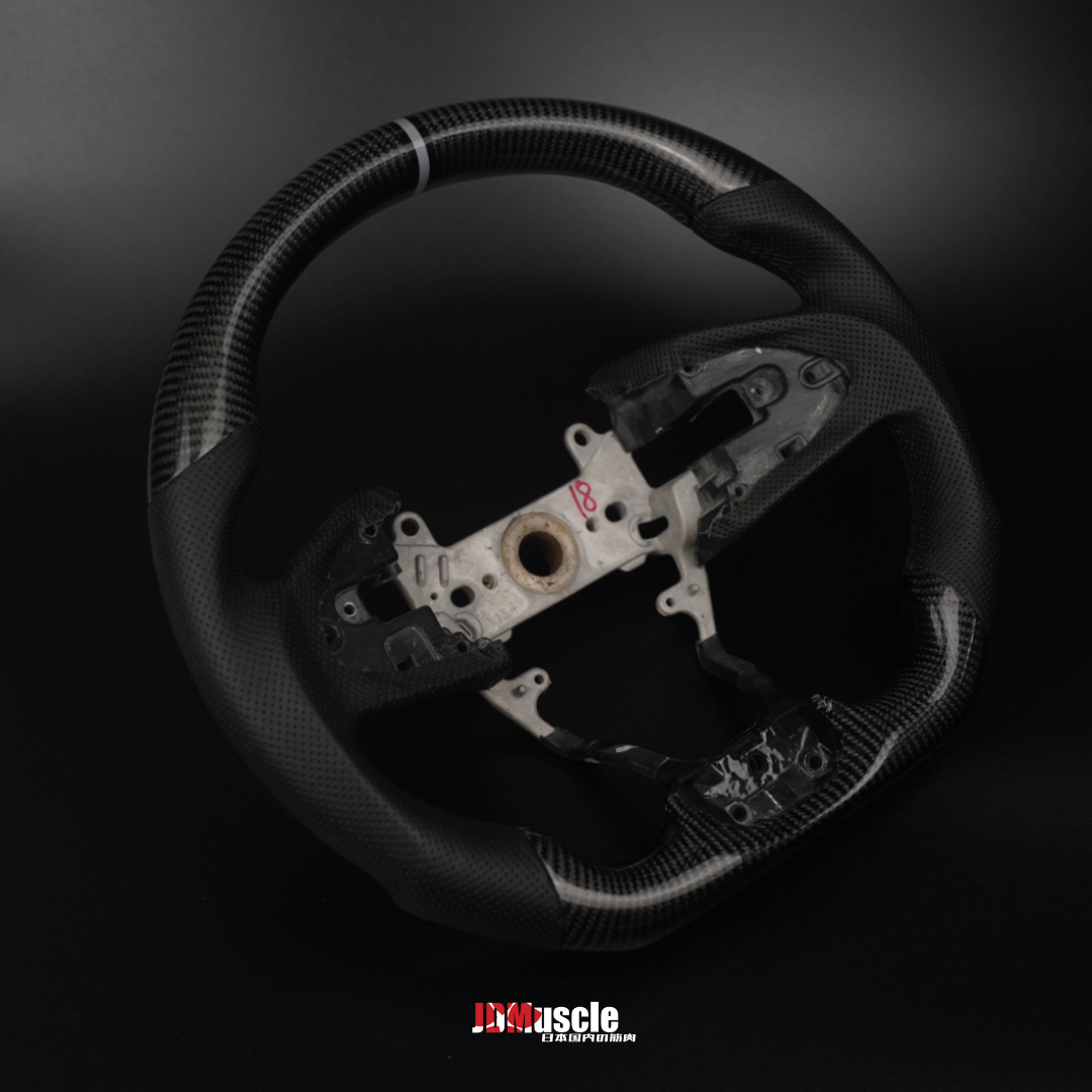 JDMuscle Custom Carbon Fiber Steering Wheel for 10th Gen Civic