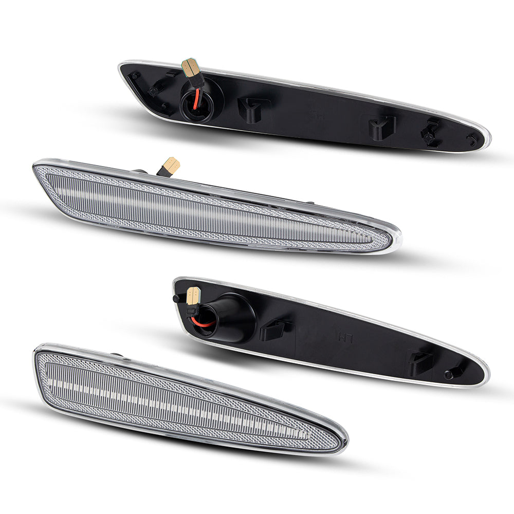 2005-2013 Chevrolet Corvette C6 Clear White LED Side Marker