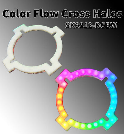 Color Flow Cross Halos 5v Sk6812 Rgbw
