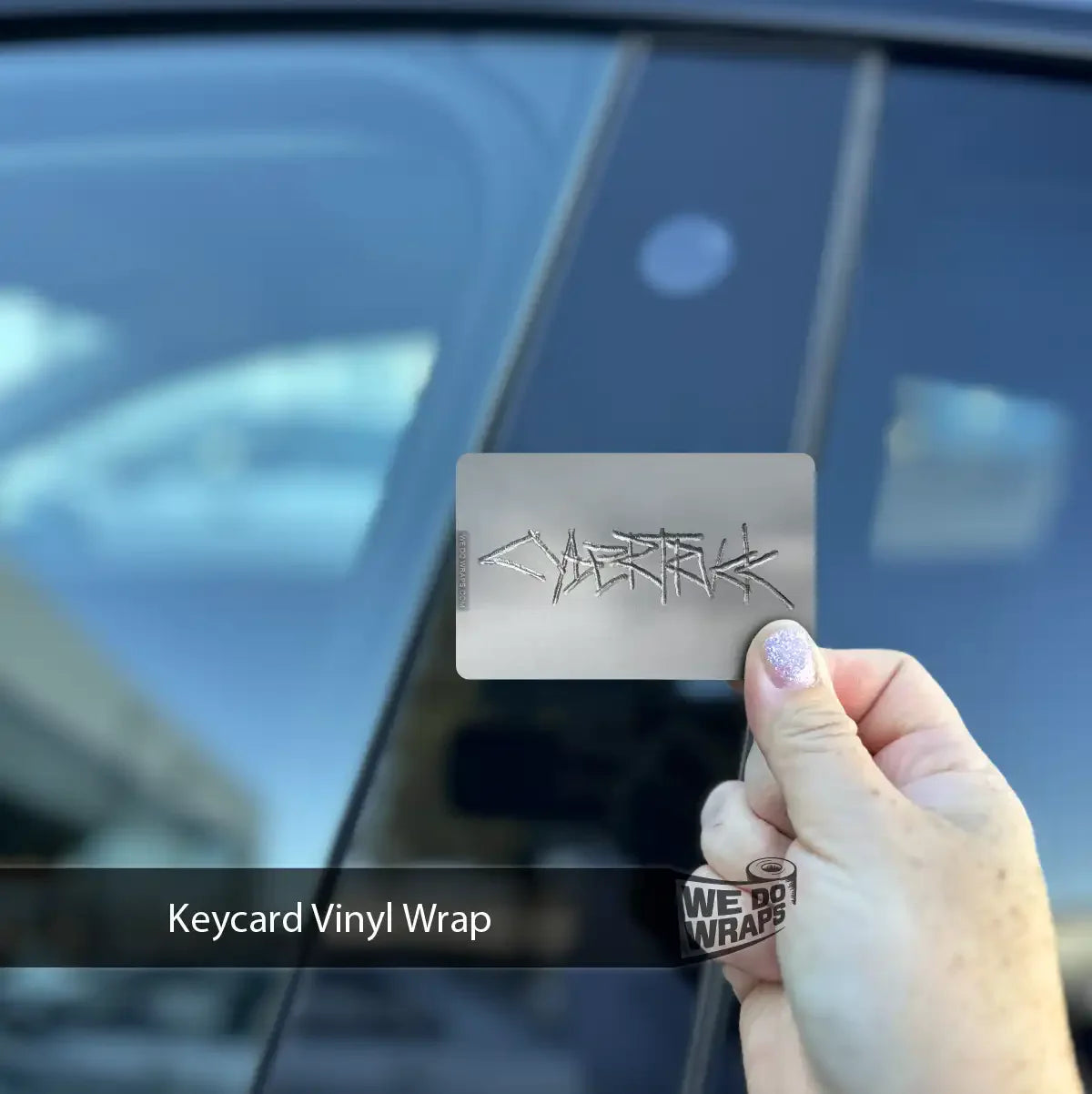 Cybertruck Welded Steel | NFC Key Card Wrap