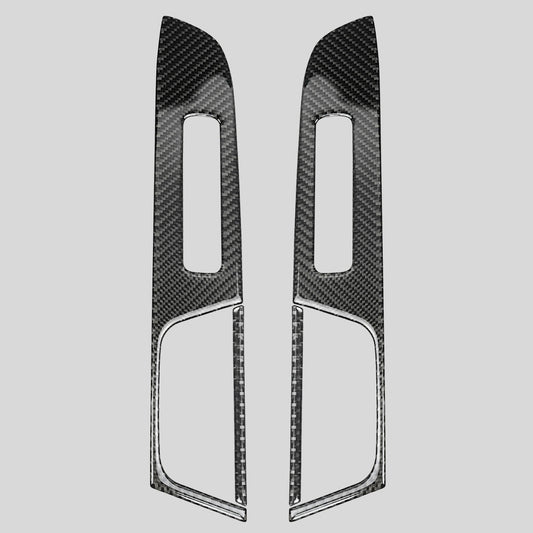 JDMuscle [18-21 WRX/STI] P&S Series Carbon Fiber Front Door Switch Panel and Rear Door Switch Panel