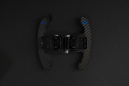 BMW G/F Series G80 Style Carbon Fiber Paddle Shifters Blue