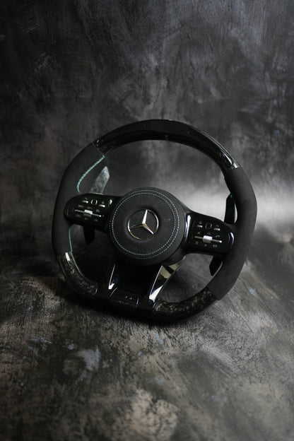 [Upgrade Conversion] Mercedes Benz 2018+ AMG Model Custom Steering Wheel by Exclusive Steering