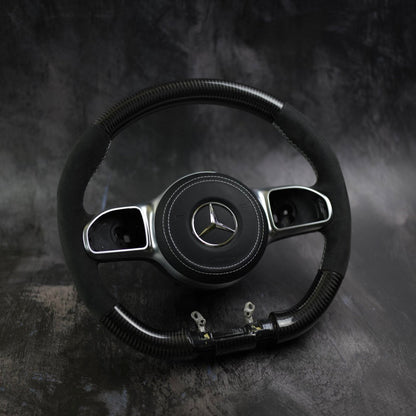 [Upgrade Conversion] Mercedes Benz 2018+ AMG Model Custom Steering Wheel by Exclusive Steering