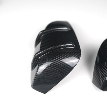 JDMuscle [15-21 WRX/STI] Tanso RAR Style Carbon Fiber Side Mirror Covers/Replacement with Turn Signal