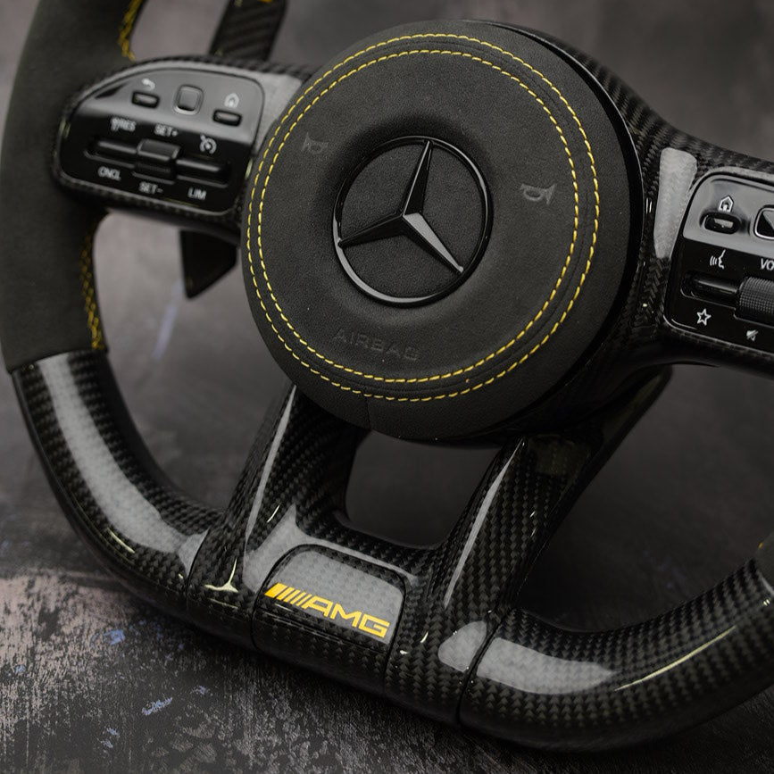 [Upgrade Conversion] Mercedes Benz 2018+ AMG Model Custom Steering Wheel by Exclusive Steering