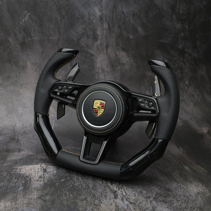 2014-2020 Porsche 911 (991.2) / GT3/GT3RS(991) / 718 Boxster/Cayman (982) / Cayenne (958.2) / Panamera (971) / Macan(95B)  |  Custom Steering Wheel by Exclusive Steering