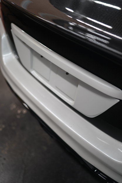 JDMuscle Gloss Black / Paint Matched License Plate Backing - 15-21 WRX/STI