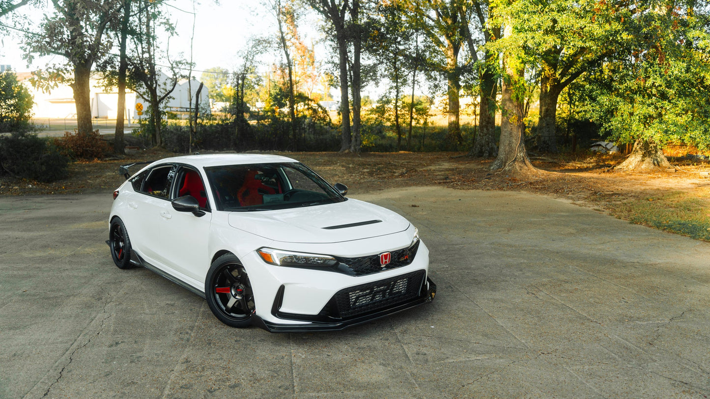 OLM Full Replacement Carbon Fiber Mirror Covers w/Turn Signal - 2022+ Honda Civic / Type R / 2023+ Acura Integra