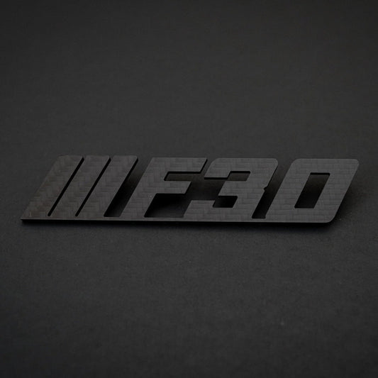 BMW Carbon Fiber F30 Emblem Gloss & Matte