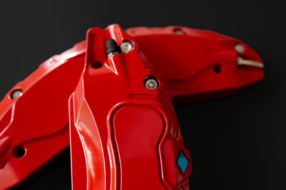Tesla Model S Brake Caliper Covers Aluminum Front & Rear Red 2018-2021 (4PCS)