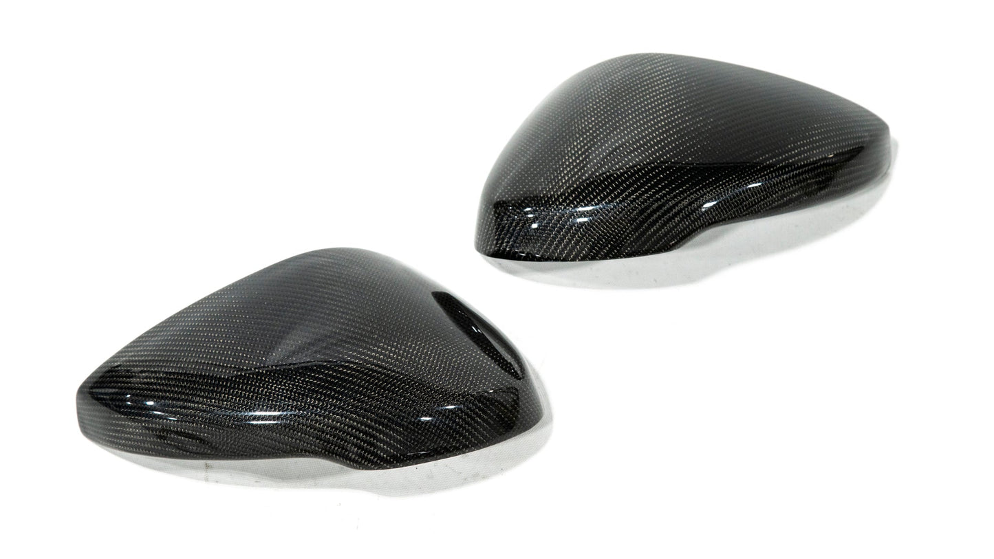 OLM Full Replacement Carbon Fiber Mirror Covers w/Turn Signal - 2022+ Honda Civic / Type R / 2023+ Acura Integra
