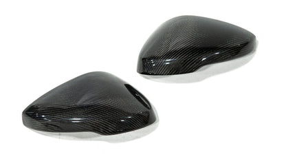 OLM Full Replacement Carbon Fiber Mirror Covers w/Turn Signal - 2022+ Honda Civic / Type R / 2023+ Acura Integra