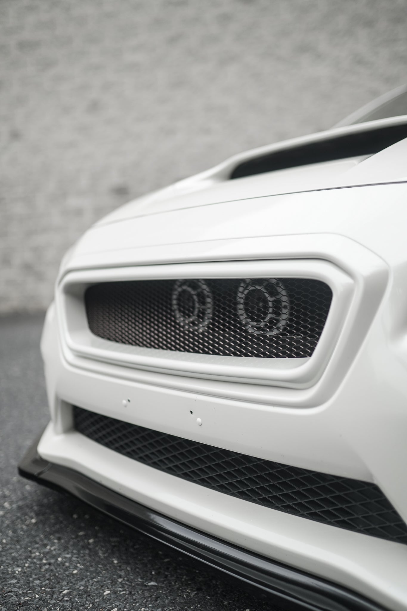 JDMuscle [15-17 WRX/STI] CS Style Front Bumper Grille-Paint Matched/Gloss Black