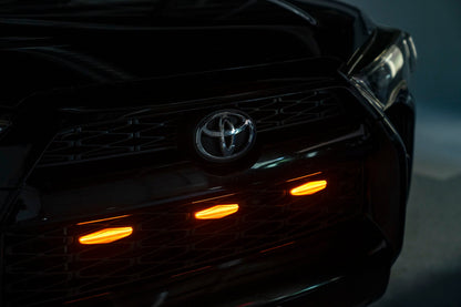 OLM Grille Lights (Smoke Lens / Amber LED) - 14-19 Toyota 4Runner