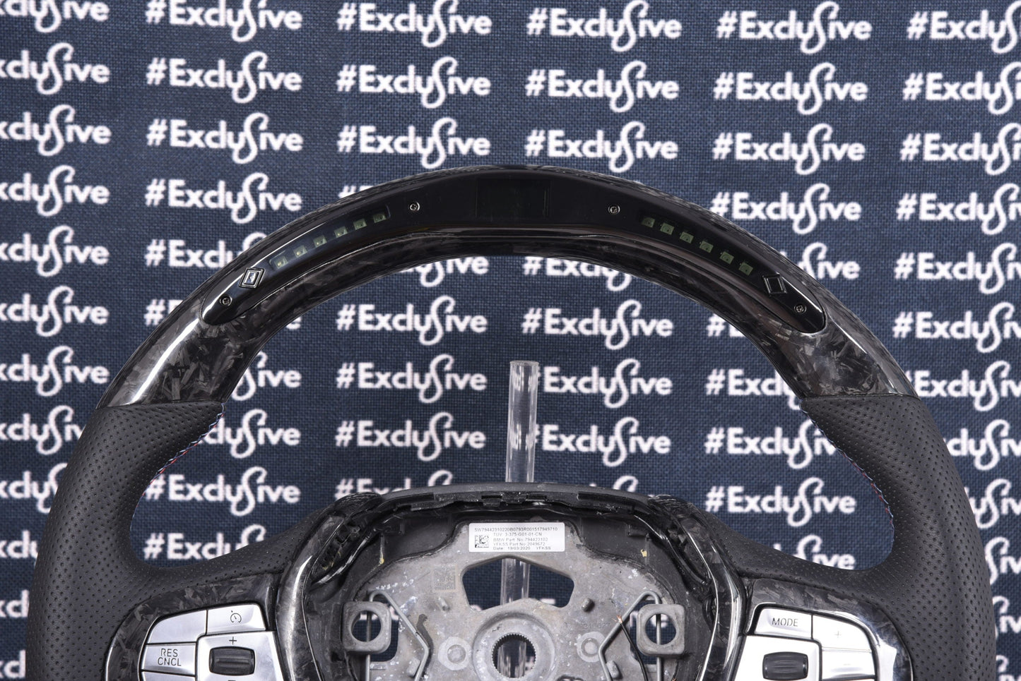 2016+ BMW 1 2 3 4 5 7 8 X3 X4 X5 X6 X7 Z4 Non-M  | F40 F44 G01 G02 G05 G06 G07 G11 G12 G15 G16 G20 G21 G22 G23 G29 G30 G32 G33  Custom Steering Wheel by Exclusive Steering