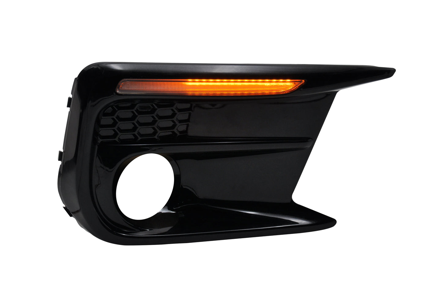 JDMuscle [18-21 WRX/STI] JDM Style Sequential Turn+Drl Bezel w/ Fog Light Cut Out | JDM-WRX18-133008