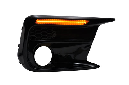 JDMuscle [18-21 WRX/STI] JDM Style Sequential Turn+Drl Bezel w/ Fog Light Cut Out | JDM-WRX18-133008