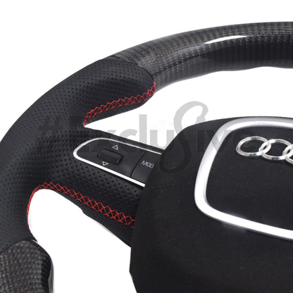 2005-2011 Audi A3 / A4 / A5 / A6 / Q5 / Q7 / S4 / S5  Custom Steering Wheel by Exclusive Steering
