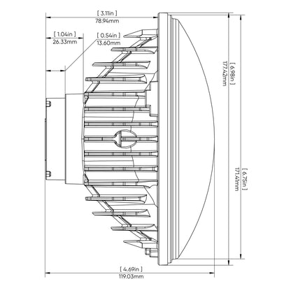 7 Inch LED Headlight - OE7