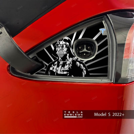 Darth Vader Tesla Charge Port Wrap | Model S