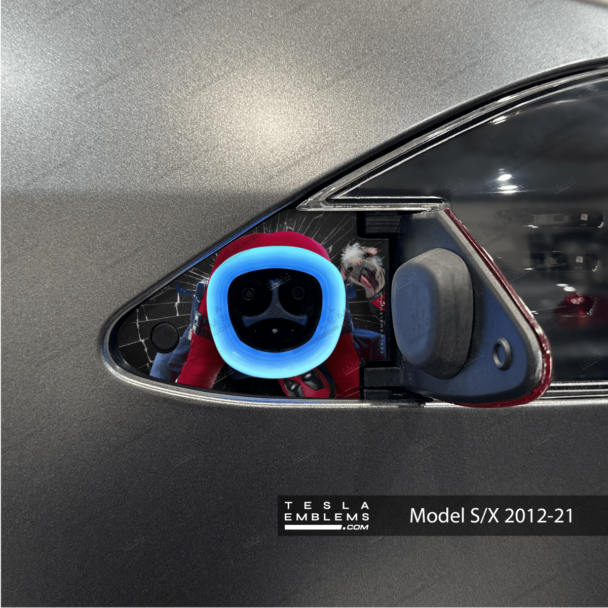 Deadpool Cheeky Charging Tesla Charge Port Wrap | Model S